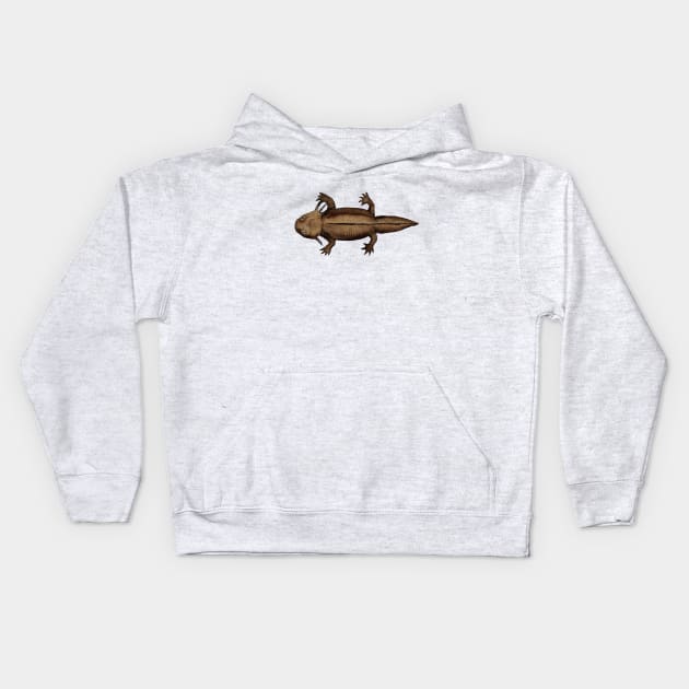 Axolotl Kids Hoodie by djrbennett